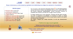 Desktop Screenshot of maths-au-quotidien.fr