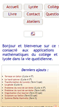 Mobile Screenshot of maths-au-quotidien.fr